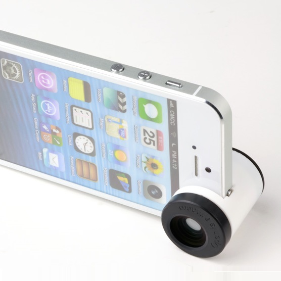 Limited edition white Apple iPhone5 5 mobile phone accessories FishEye wide angle macro lens three-in-one photographic camera-tmall.com CAT