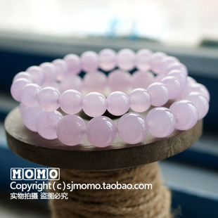 MO Crystal in the late summer new! Pale Lavender violet purple jade bracelet specials! Small fresh style-the company