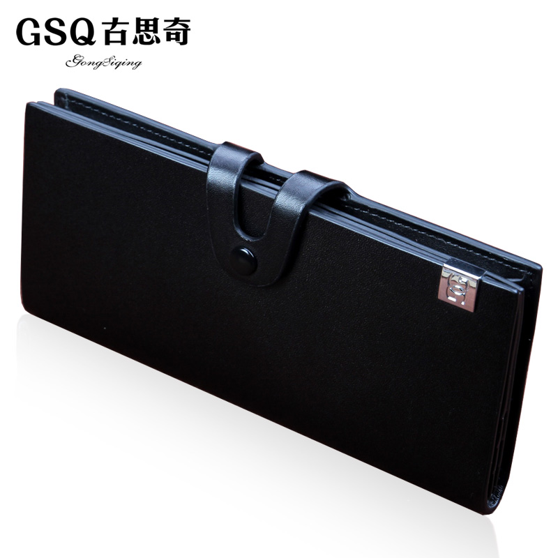 GSQ boutique elite leather large zip around wallet purse leather wallet men's elegant business card holder wallet-tmall.com CAT