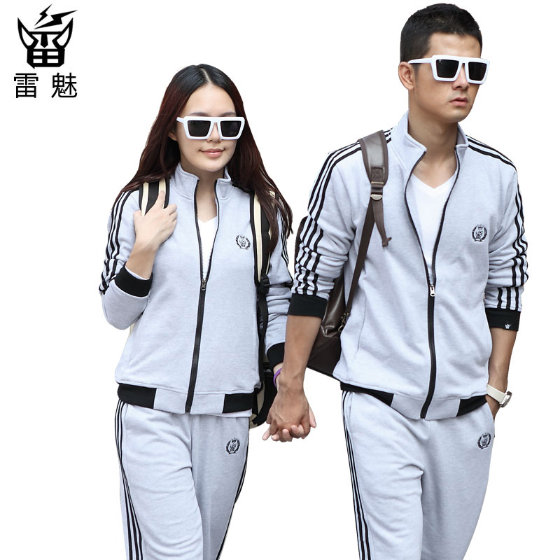 Sportswear suits men and couples in the summer men ' s fleece Cardigan summer Lady leisure men's sports suit Man Ray, so you think you can-tmall.com CAT