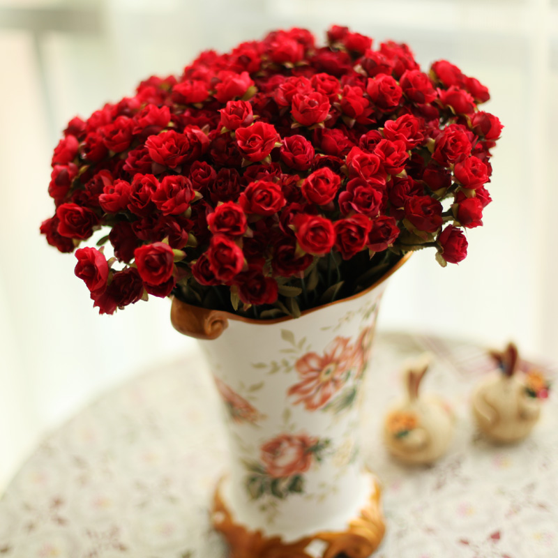 Years promoting ornamental flower artificial flower bouquets of artificial flowers wholesale fake flower corsage living room simulation continental-tmall.com CAT