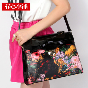 Flower shop-spring/summer 2013 new hit Korean oblique carry portable color bow one shoulder women bag -10285-Taobao