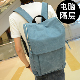 2013 new Korean men bags canvas shoulder bag student bags backpacks after wave of men's casual bag Pack-the company
