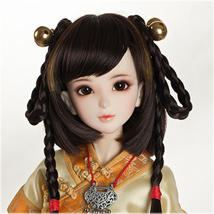 3 minutes Lori changeable picked hair for Handmade doll, AS dolls, angels studio