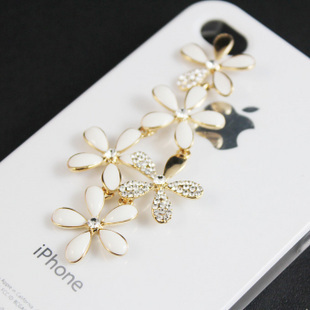 Phone case DIY kits little Daisy five five five leaf flower rhinestone flower jewelry set-accessories-company