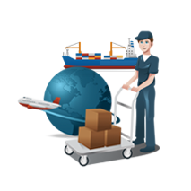 Step 8.  Third Party Shipping Forwarder Forwards Parcels to Destination